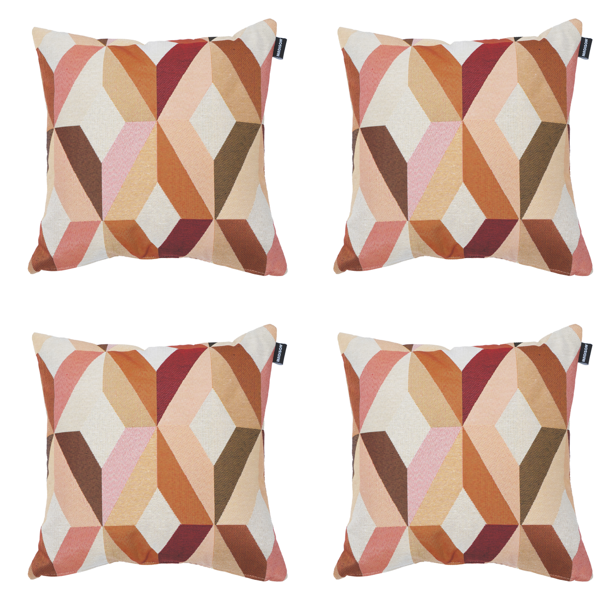 Madison sierkussen Madison Home - multikleur - 45x45x10cm - set van 4