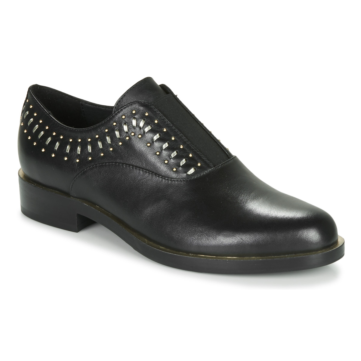 Geox - D BROGUE S - Black / Gold