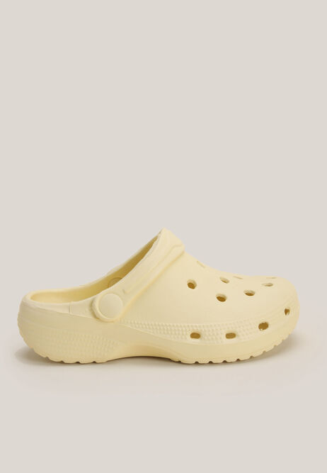 Girls Yellow Clog Sandals