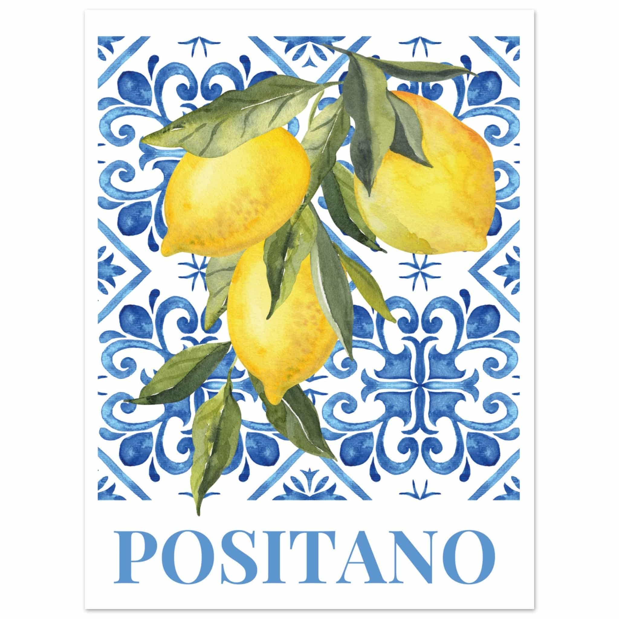 Artfulprints Poster Fruits - Lemon tree in Positano  - 30x40 cm - Meerkleurig