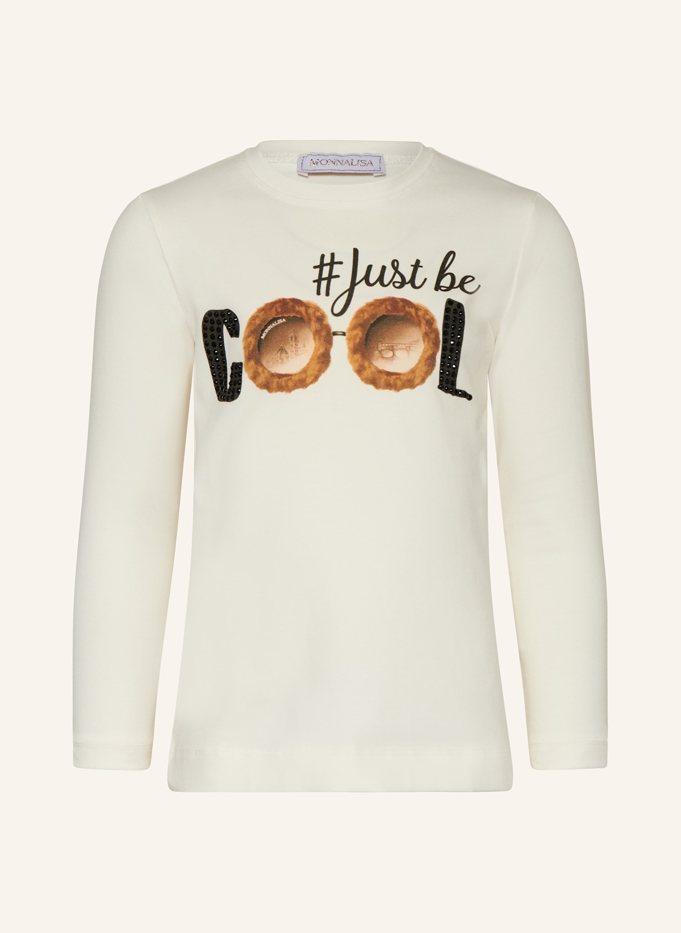 MONNALISA Longsleeve mit Schmucksteinen
