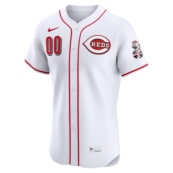 Cincinnati Reds Nike Home Elite Custom Jersey - White