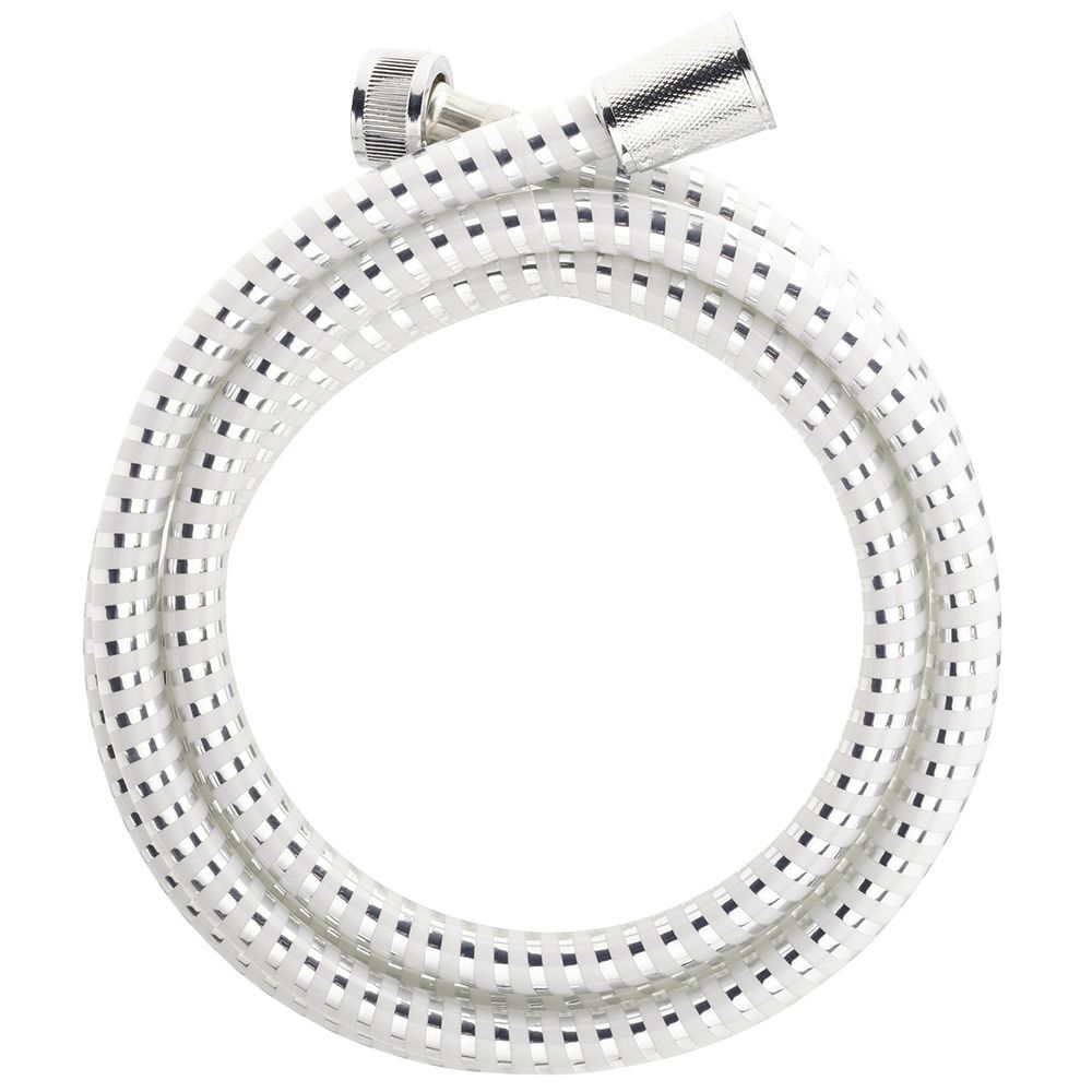 Tuyau flexible de douche plastique blanc 2m