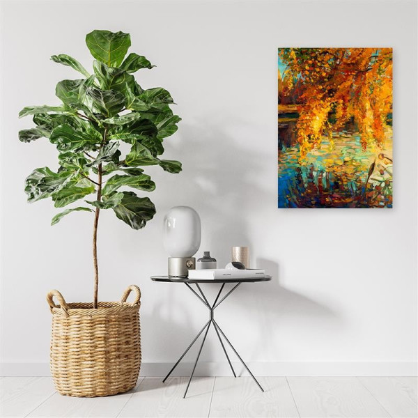 Feeby Obraz na płótnie Malowana jesień nad jeziorem 40x60