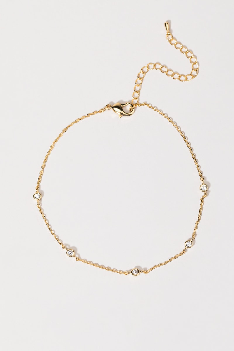 Florence Gold Chain Station Bracelet