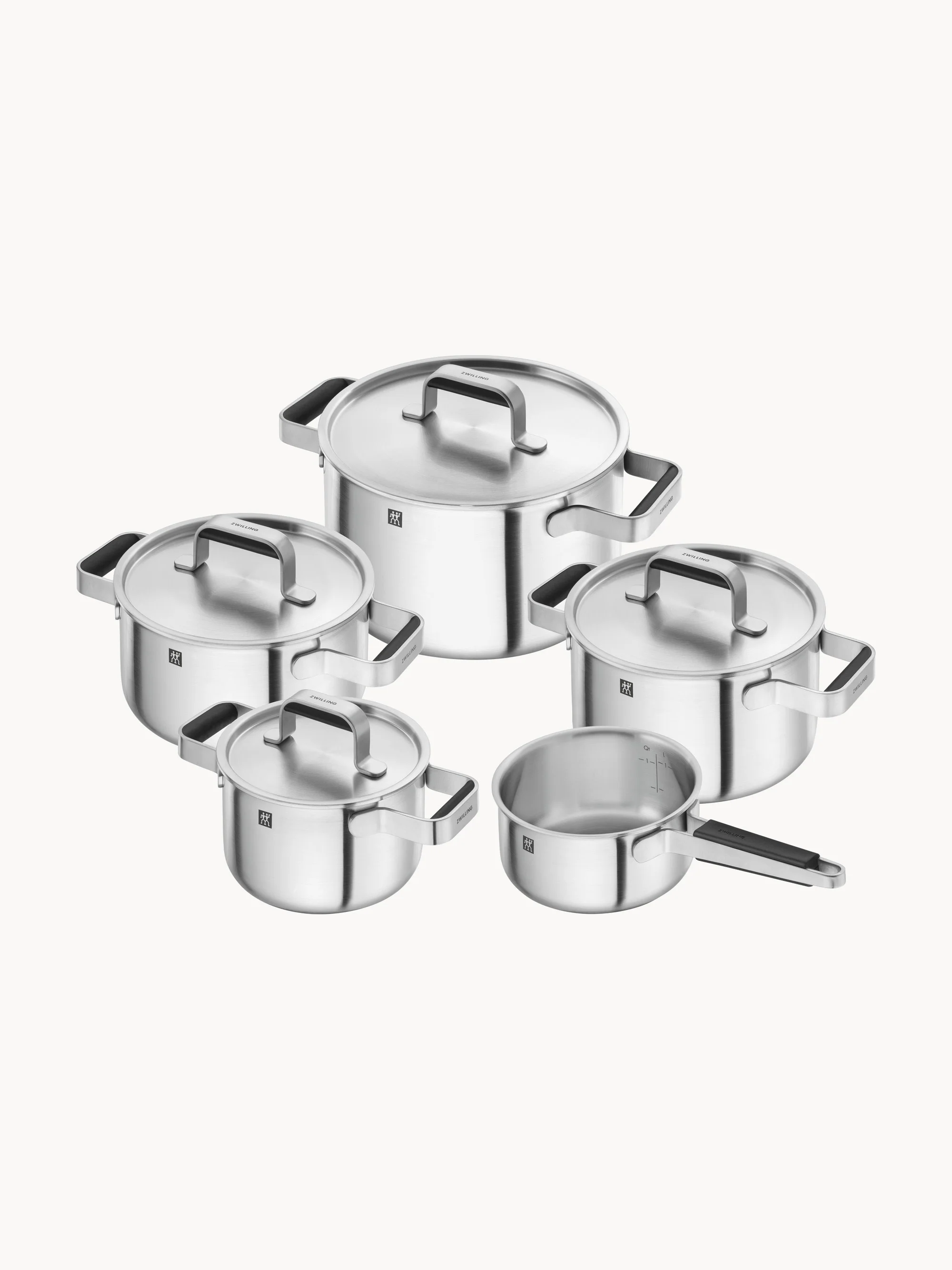 Kochtöpfe-Set Pure aus Edelstahl, 5er-Set