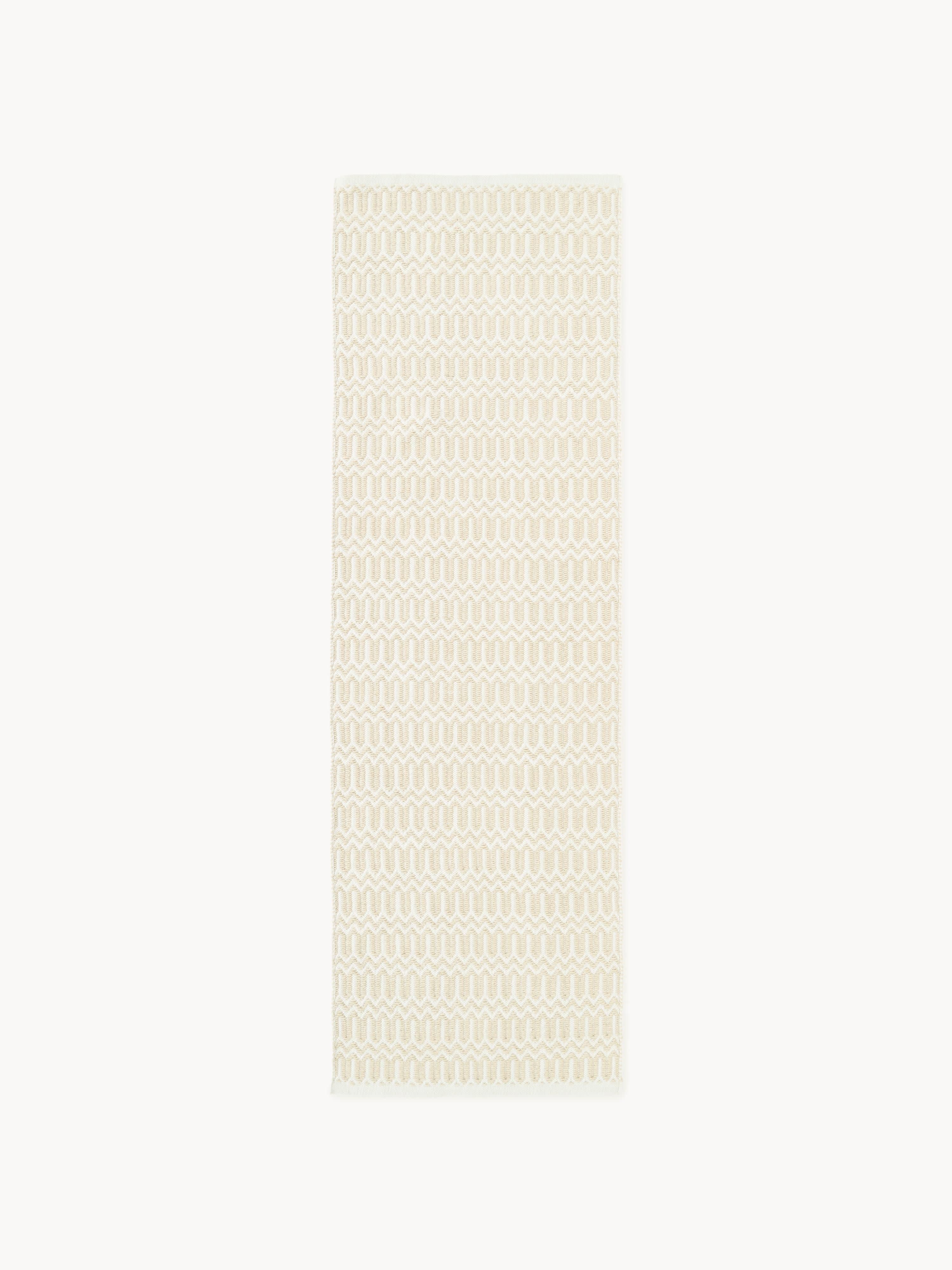 Handgewebter Indoor & Outdoor-Läufer Rune mit geometrischem Muster