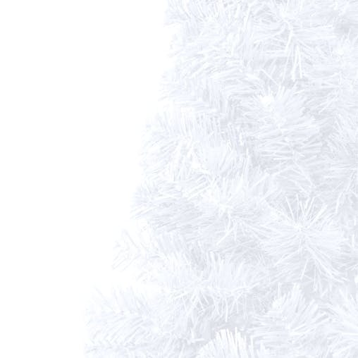 NNEVL Artificial Half Christmas Tree with Stand White 210 cm PVC