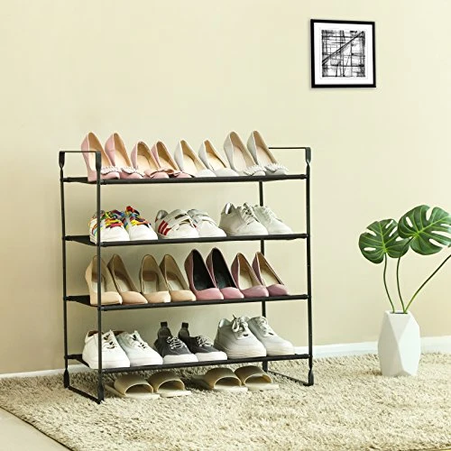 Étagère à chaussures noir