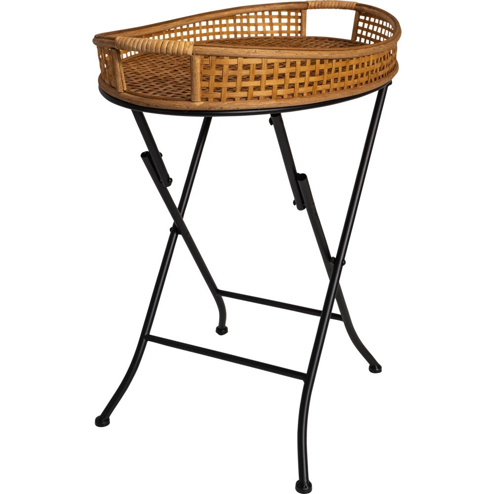 Lesli Living tuintafel Levi - bruin - 55x38x62cm