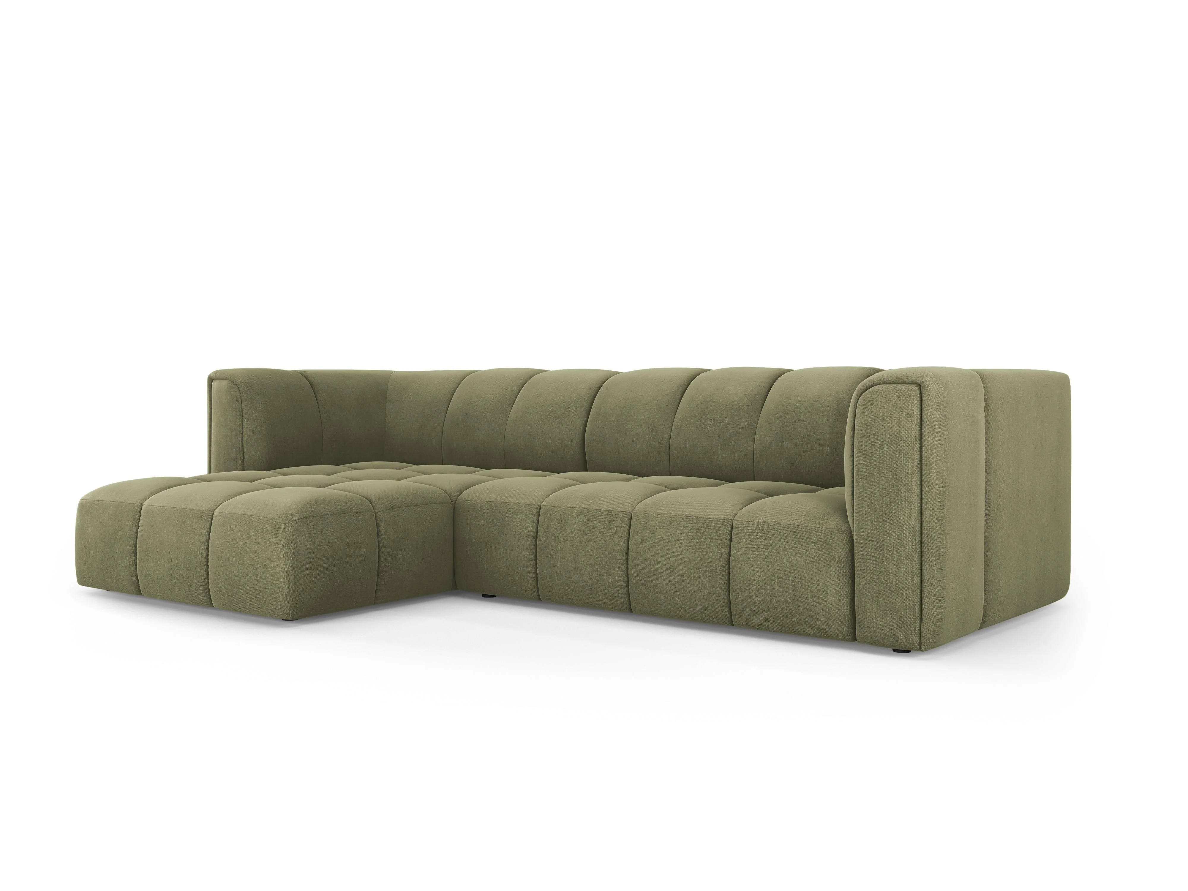 Hoekbank Francesca chenille links 3-zits