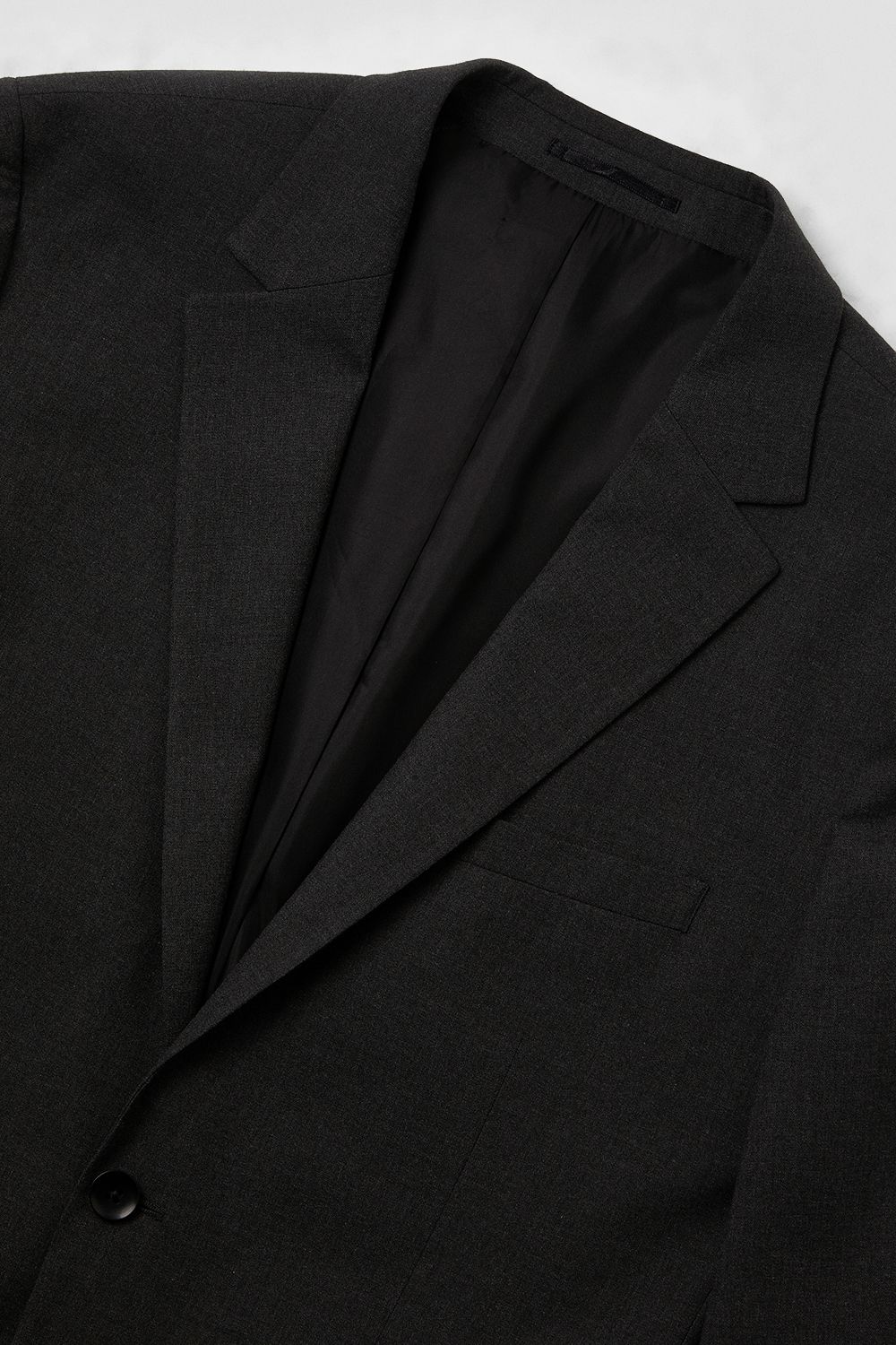 Burton Charcoal Regular Fit Suit Jacket