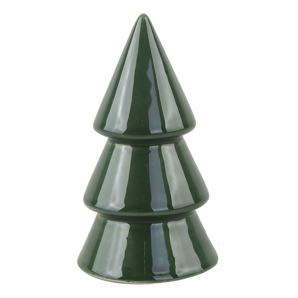 JULEDEKORASJON JULETRE 15CM GRØNN
