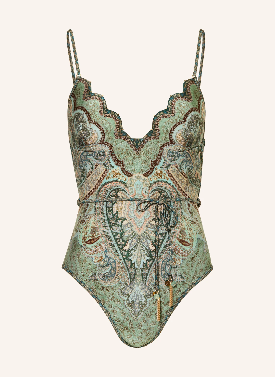 ZIMMERMANN Badeanzug WANDERLUST mit Schmuckperlen