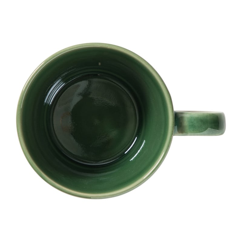 Mok roots groot - donkergroen - 410 ml