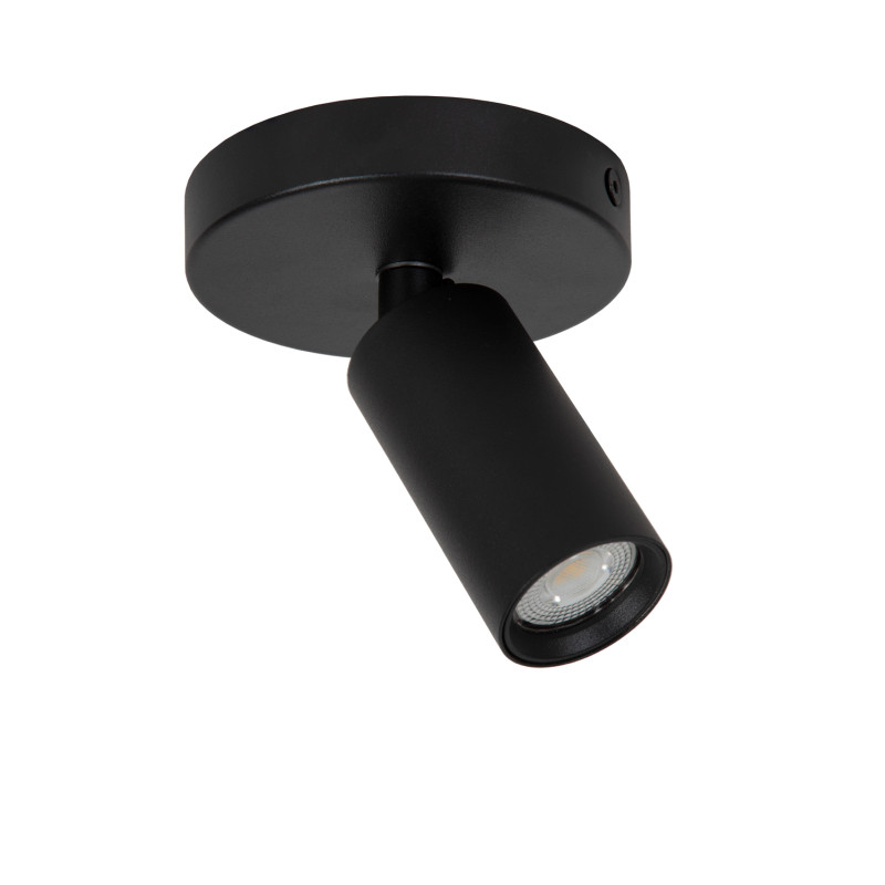 Spot Ritmo noir GU10 35 W LUCIDE