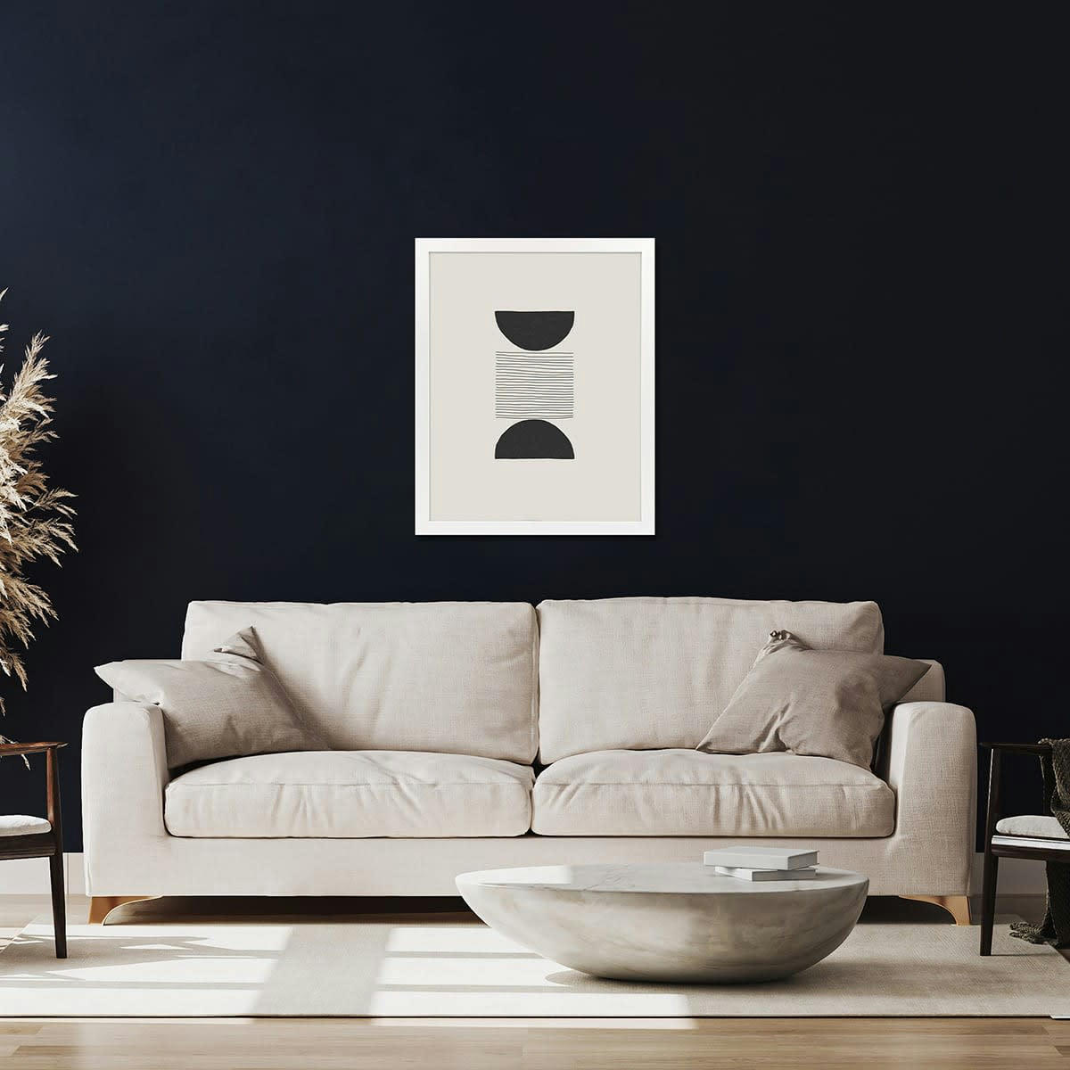 ETERNEL - Cadre photo design blanc 40x50 cm bois reconstitué fsc