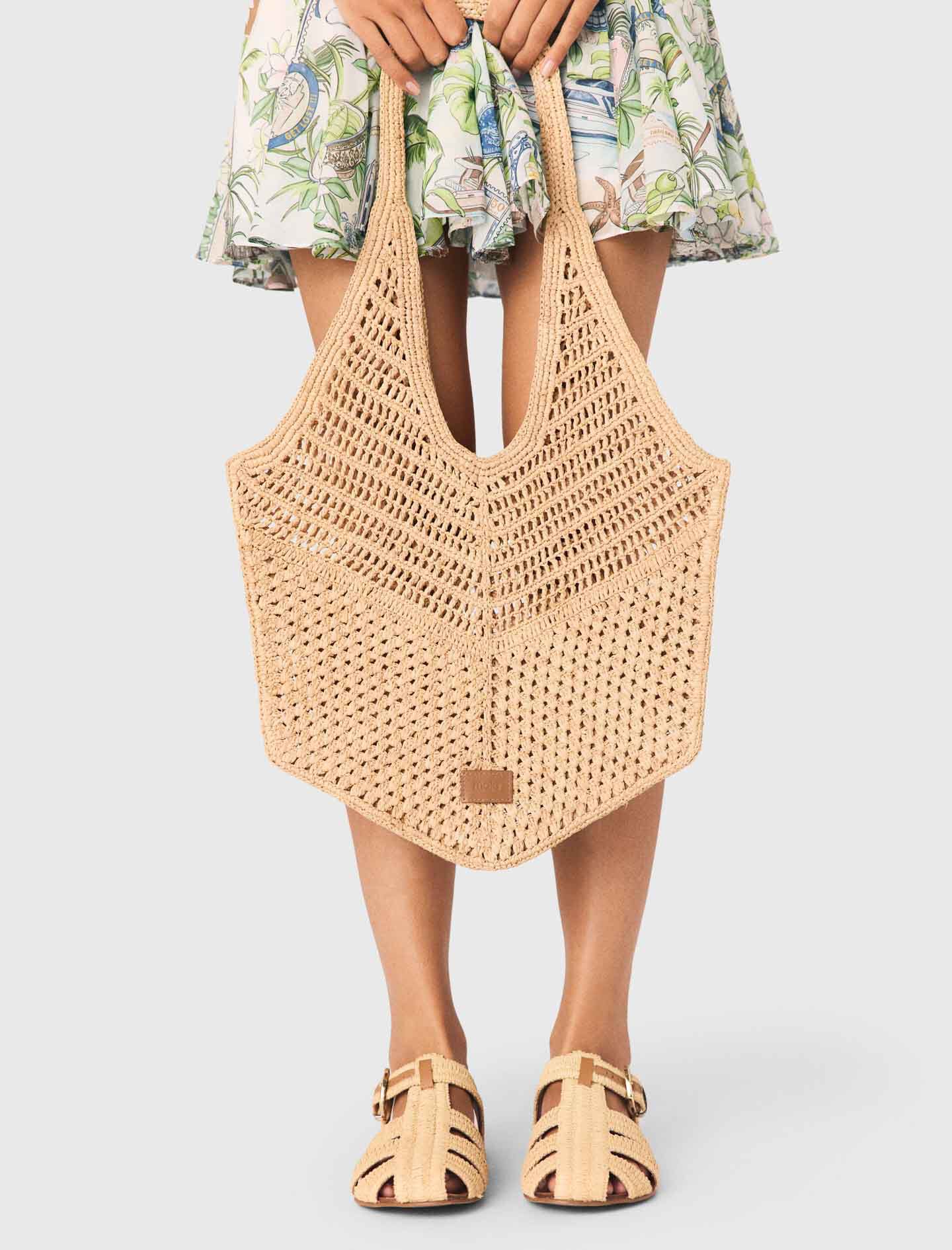 Tote bag en raphia
