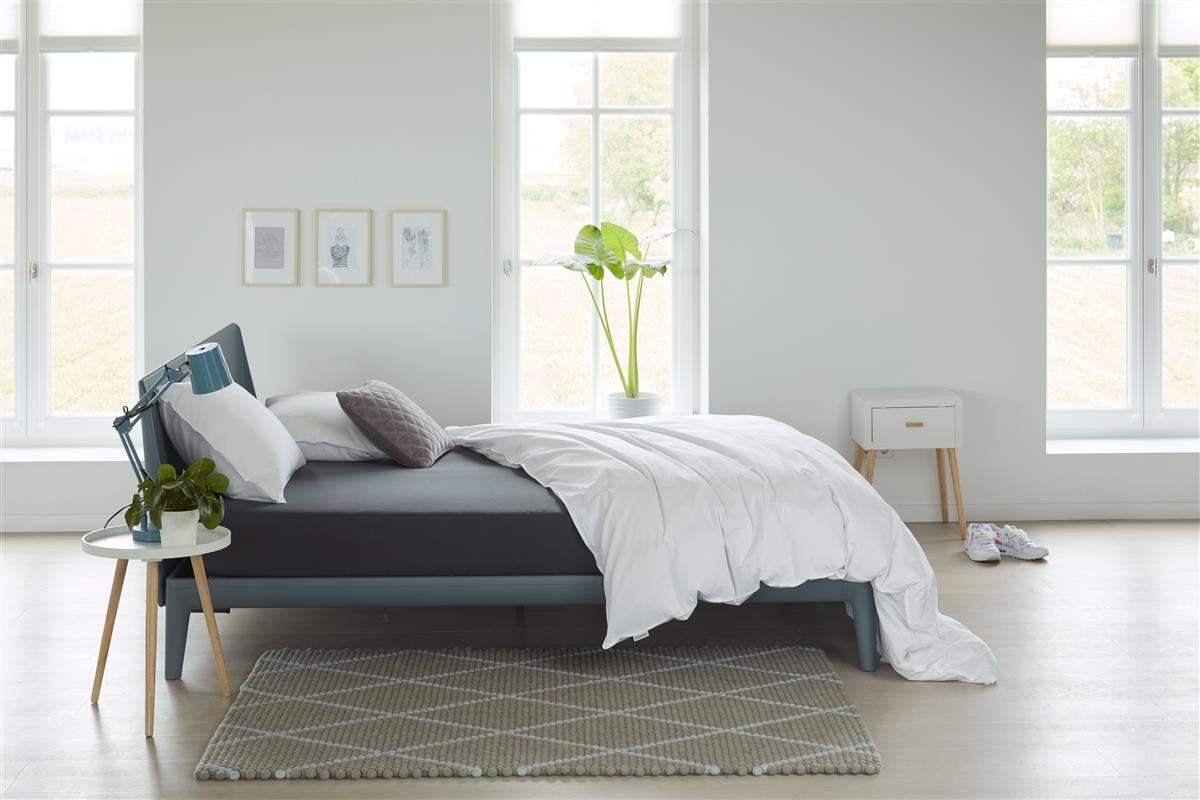 Beddinghouse Jersey - Topper Hoeslaken - 200x200/220 - Antraciet