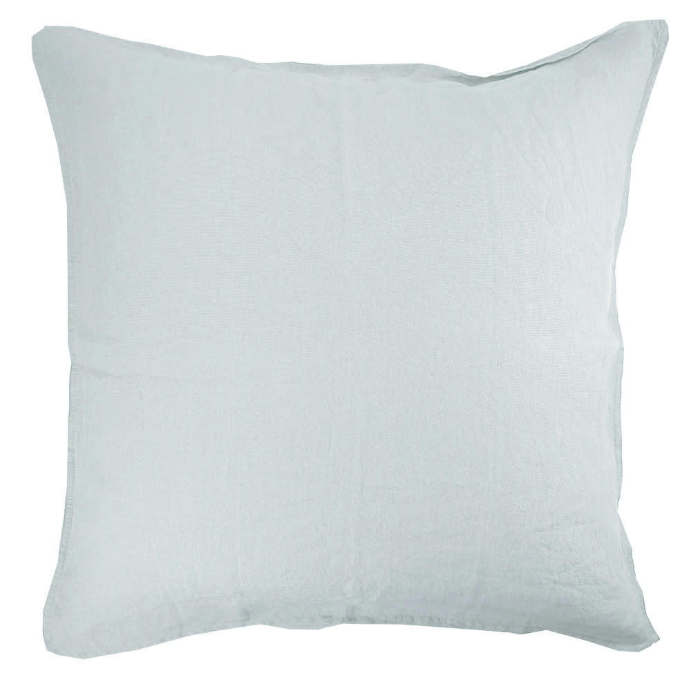 SYRACUSE GLACIER - Taie d'oreiller  pur lin gris 65x65