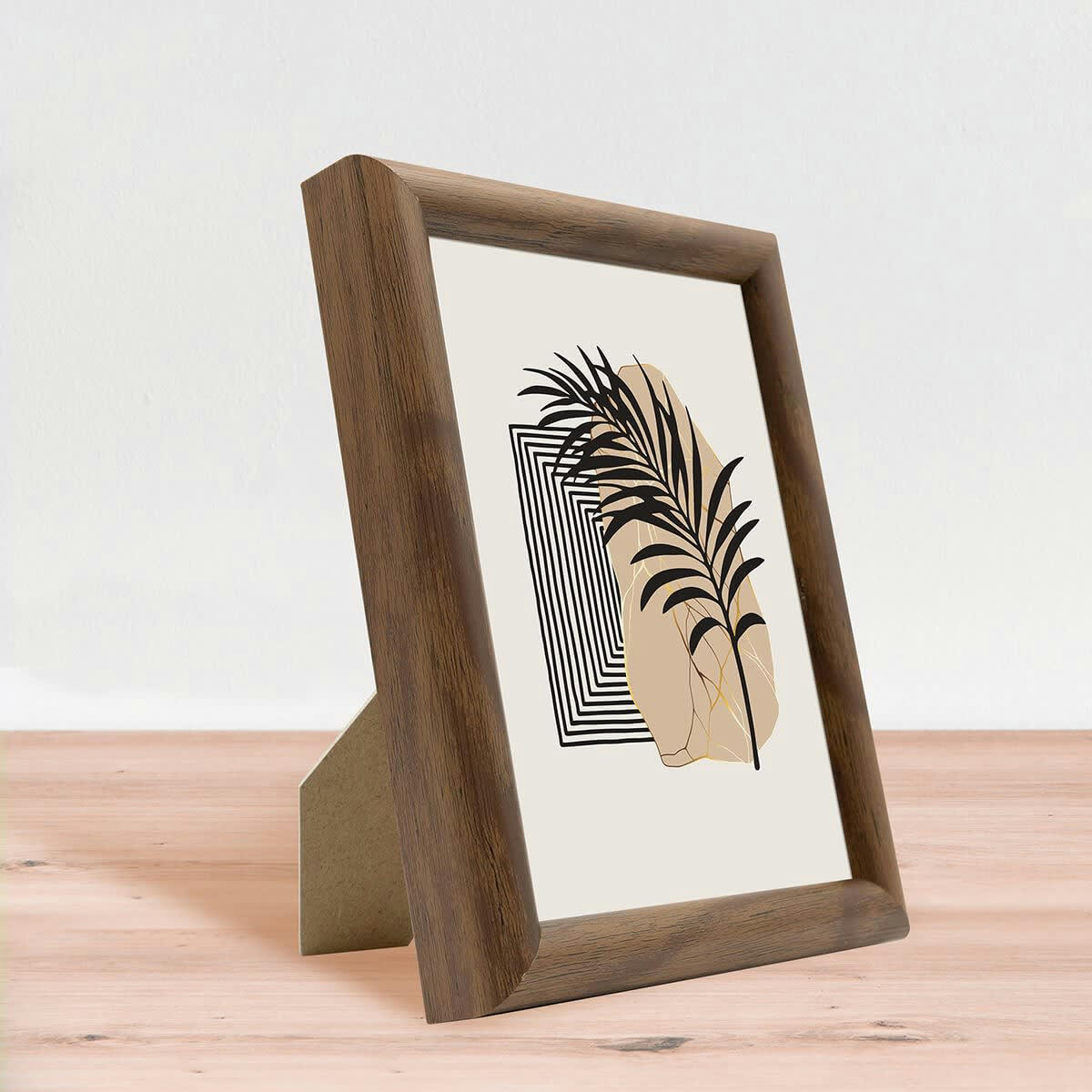 SHELTER - Cadre photo baguette arrondie ébène 13x18 cm résine recyclée