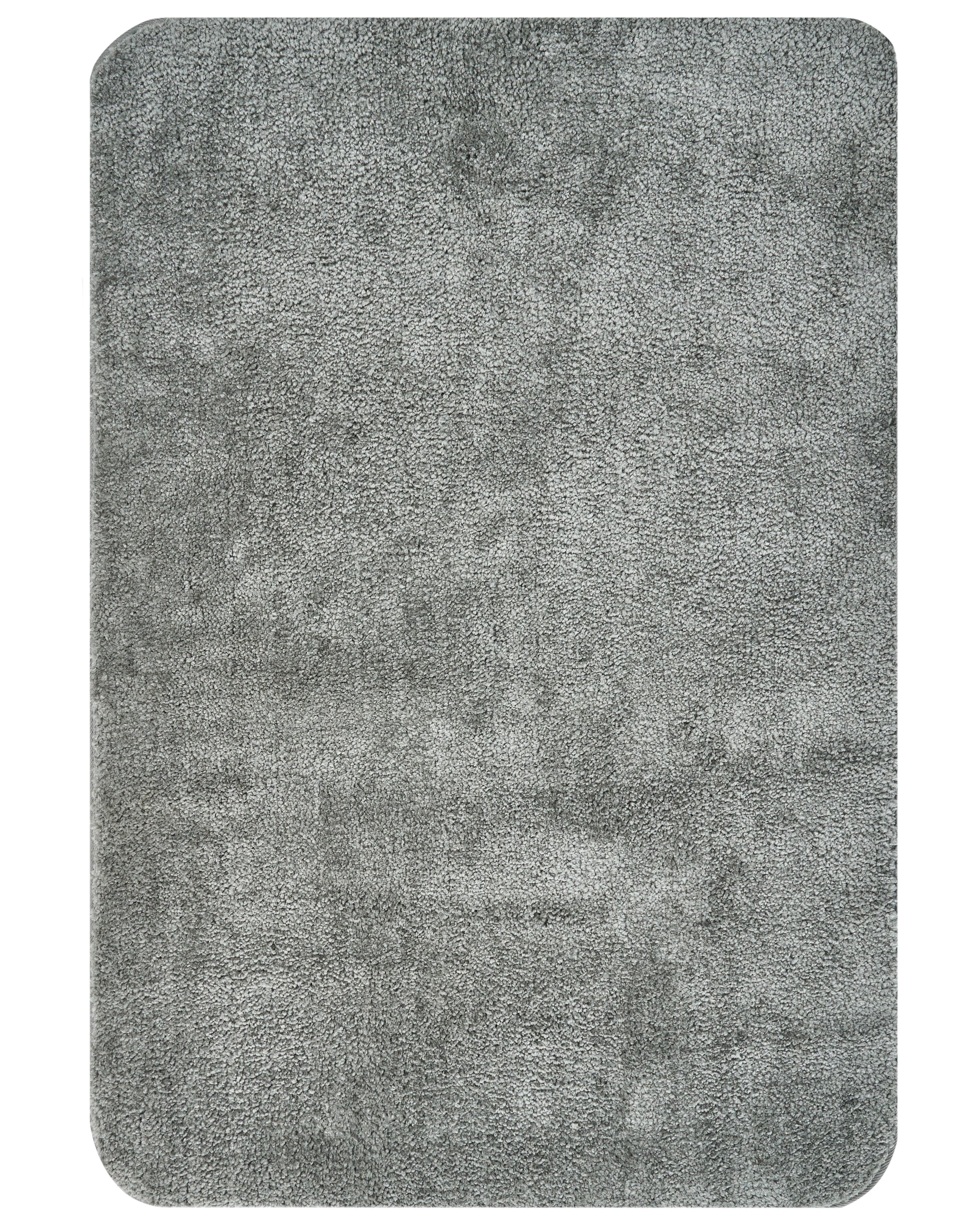 Bath Mat URLANA Grey 60 x 90 cm Microfibre