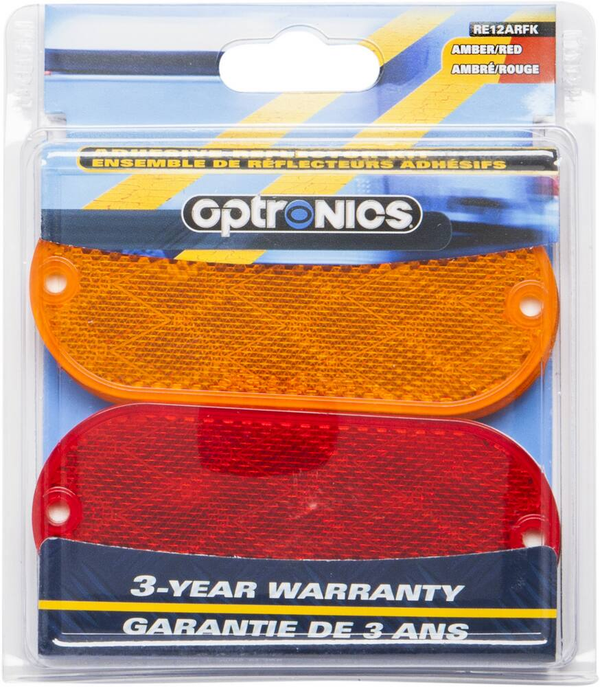 Optronics Oblong Reflector Kit for Trailer, 4-pk