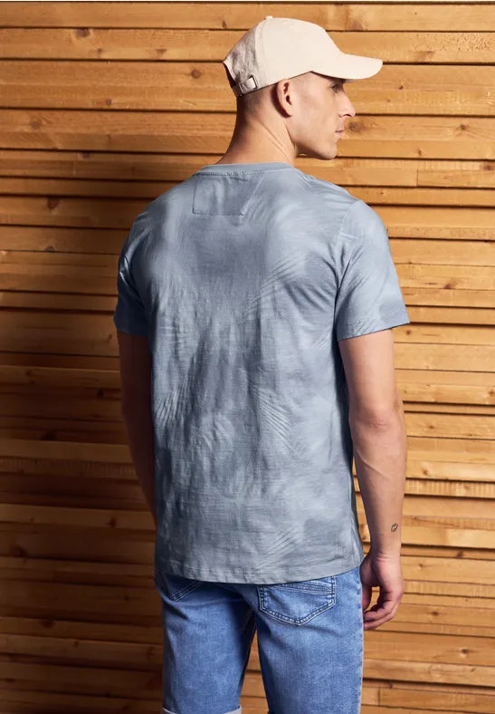 Gemustertes Crewneck T-Shirt