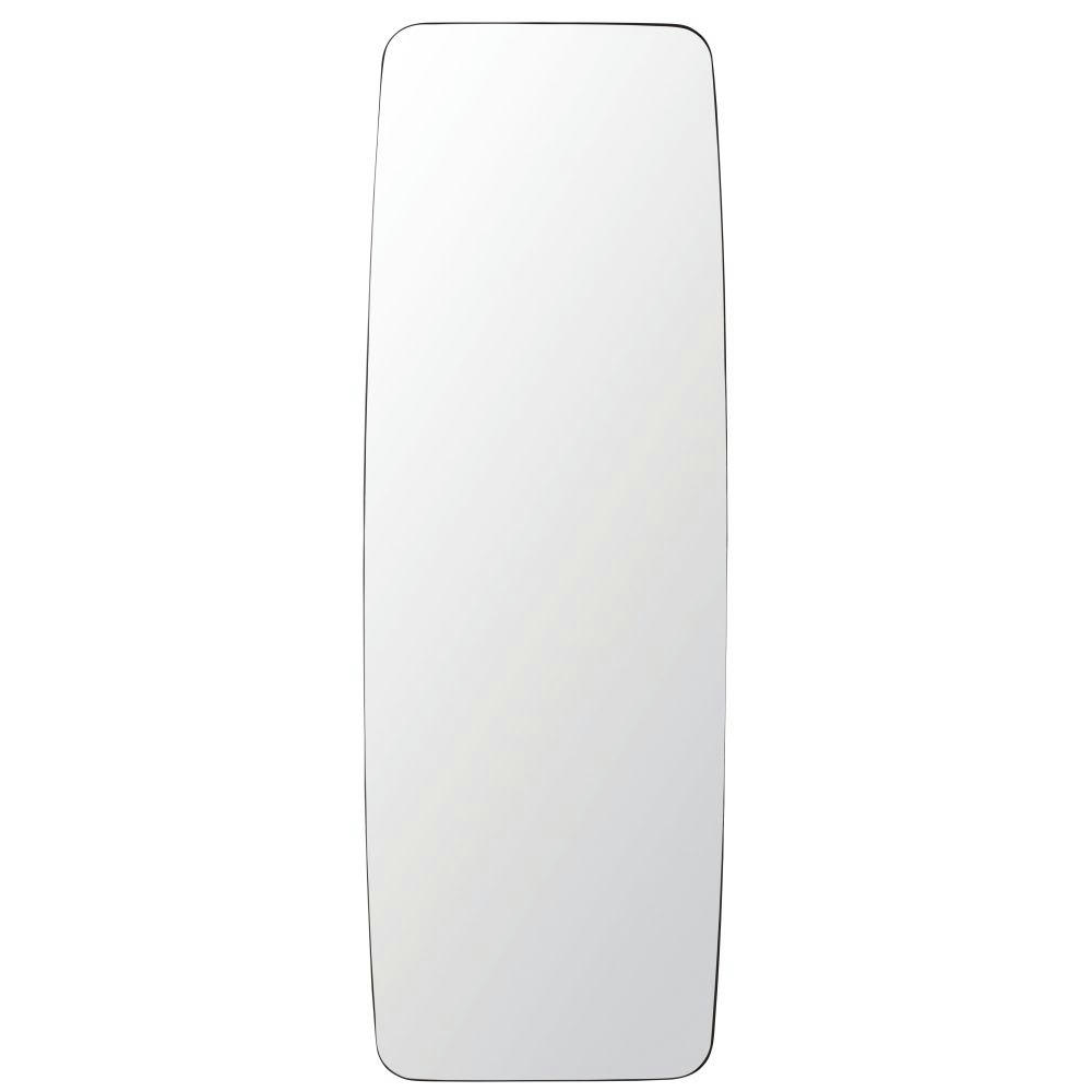 JUTLO - Grand miroir rectangulaire arrondi en métal noir 58x171