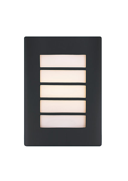 Applique murale Grandy E27 40W IP44 GoodHome gris anthracite