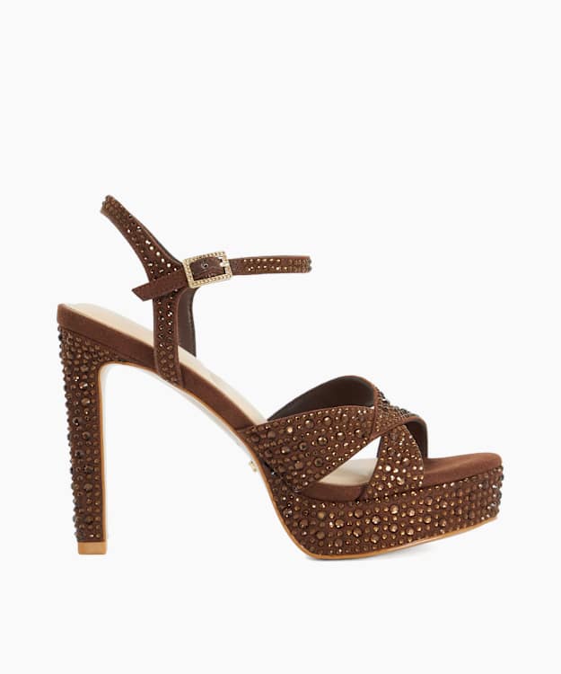 Mayve Brown - Stiletto Heel Sandals