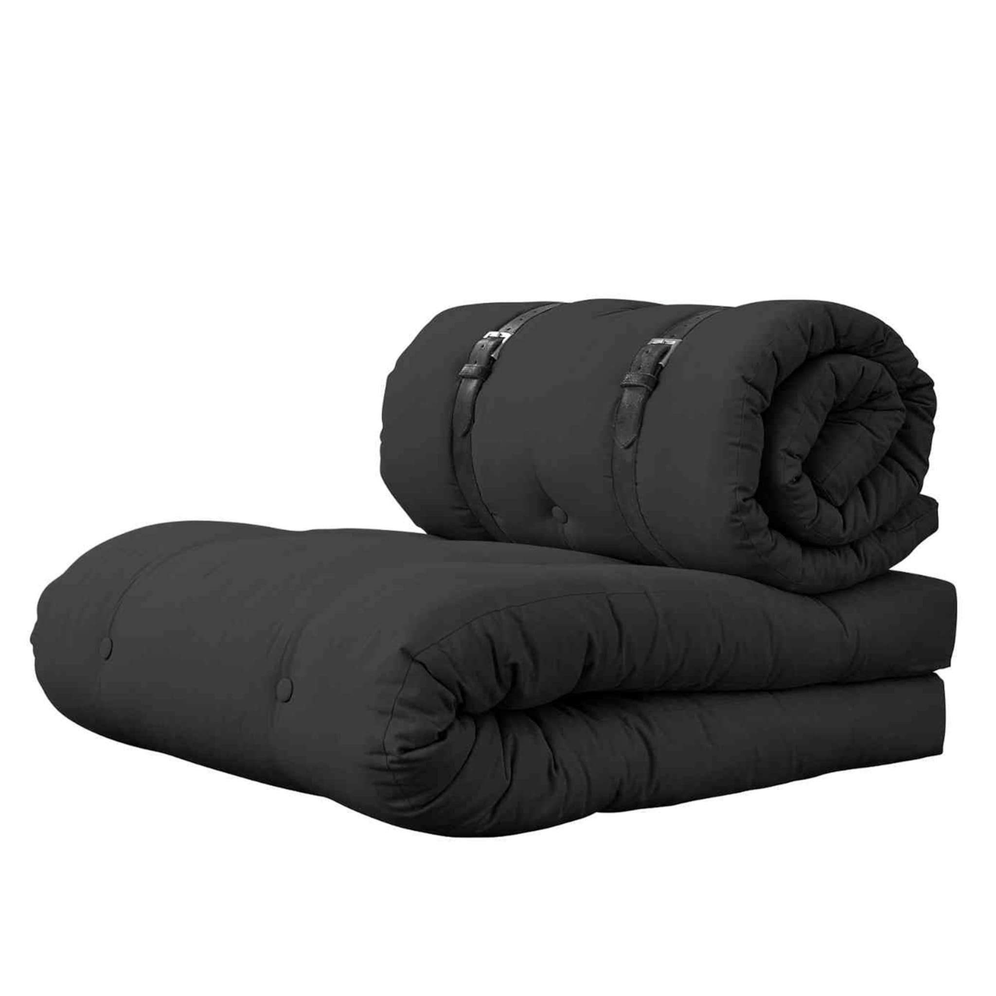 - Matelas futon et pouf 2 en 1 anthracite 70x200