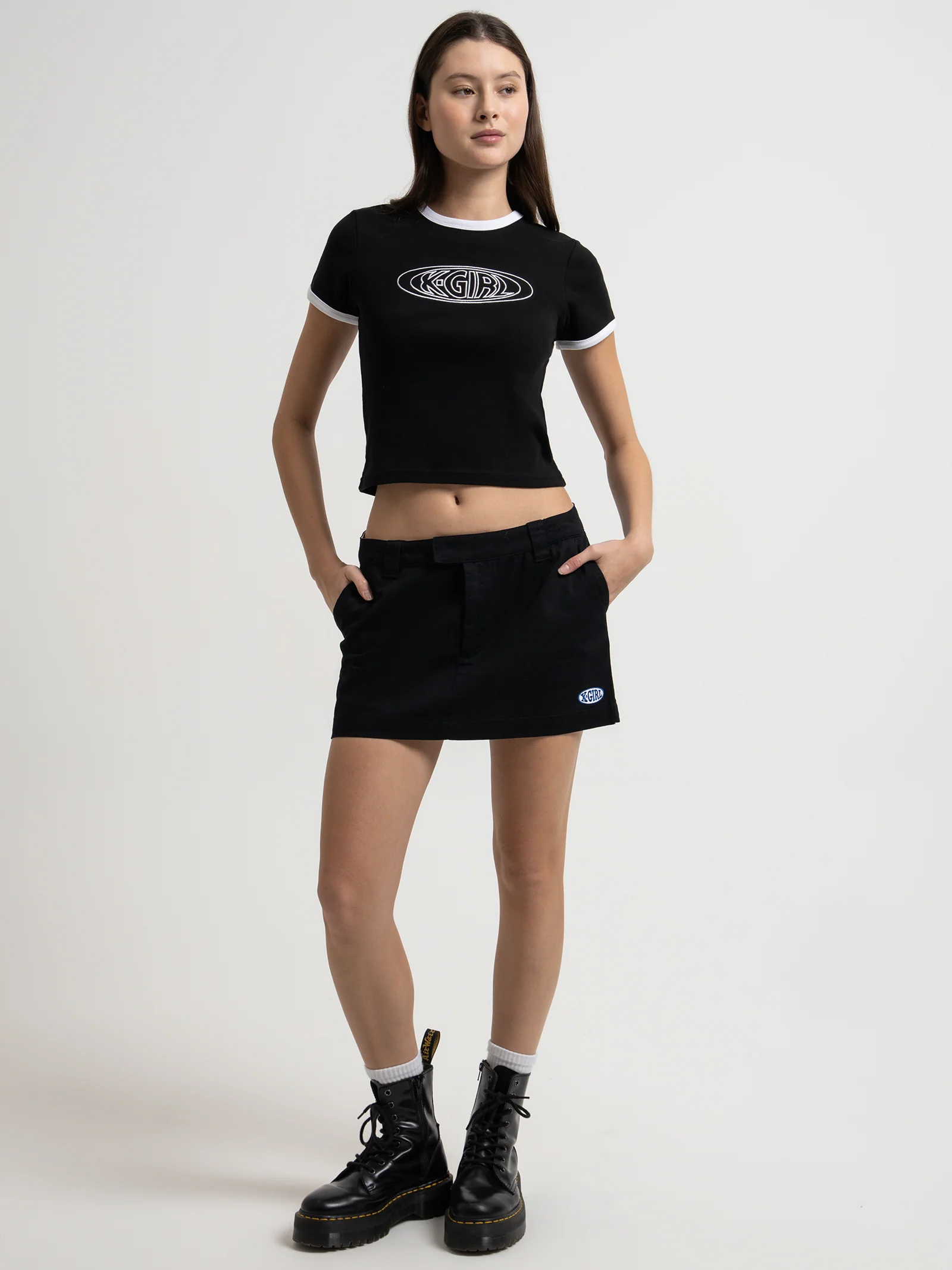 Oval Logo Ringer Baby T-Shirt