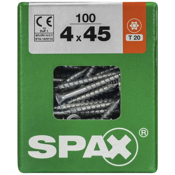 Universalschraube, 4 mm, Stahl, 100 Stk., TRX 4x45 L
