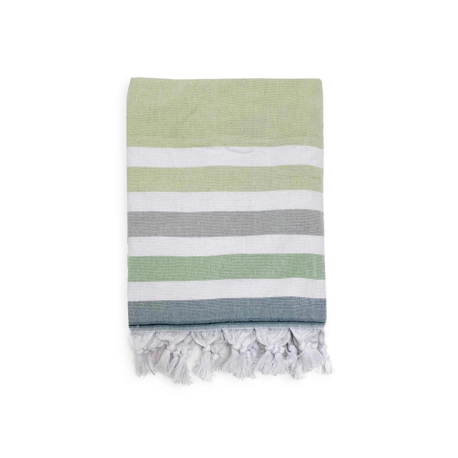 DOUBLÉE ÉPONGE - Fouta doublée éponge "Zuma" Jade 90x160 340g/m²