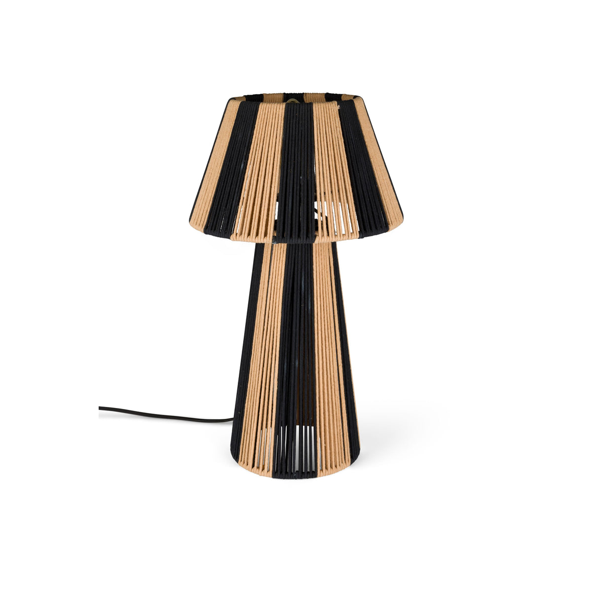 Bold Monkey Stripe It Up Tafellamp - Zwart