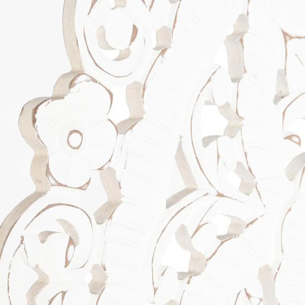 Decoração de Parede Redonda Branco Decapé MANDALA