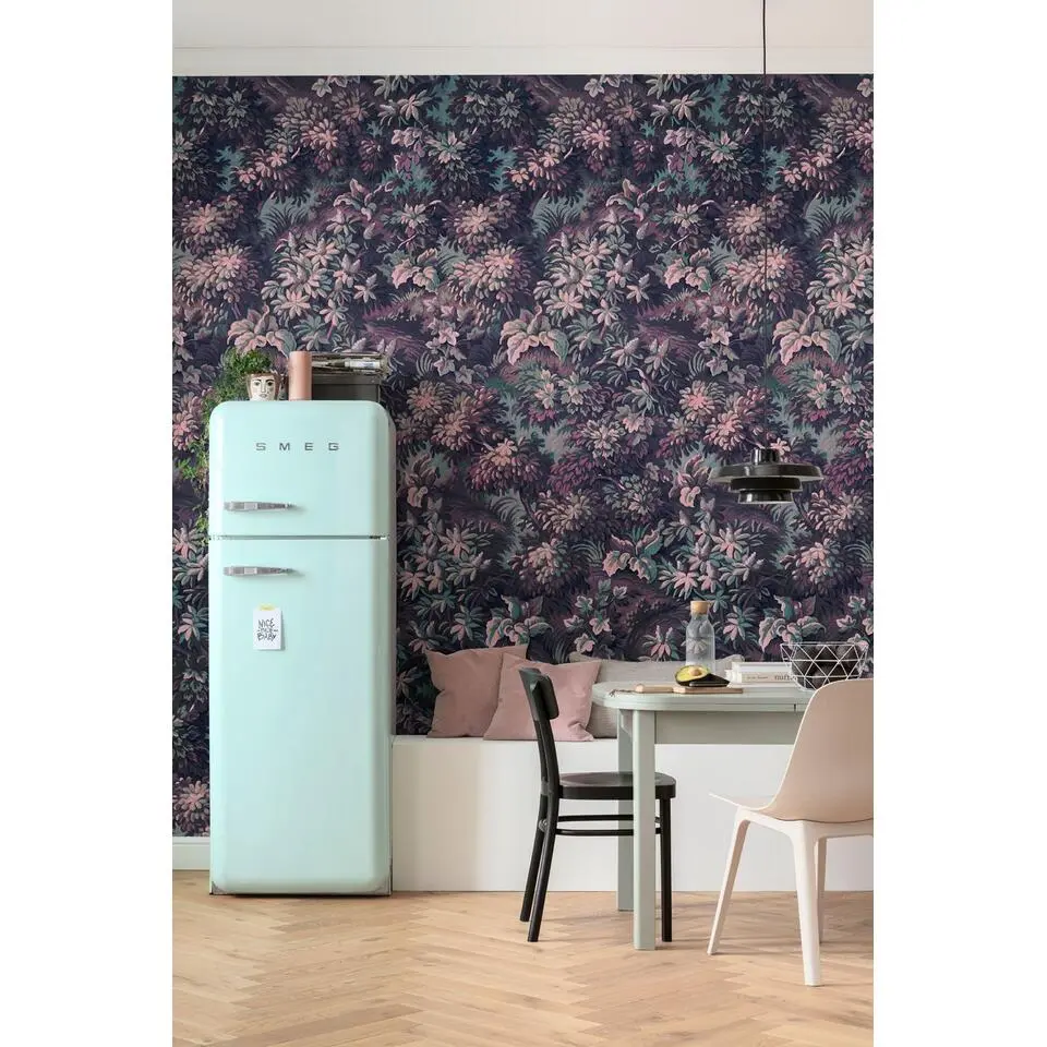 Sanders & Sanders fotobehang planten aubergine paars - 300 x 280 cm