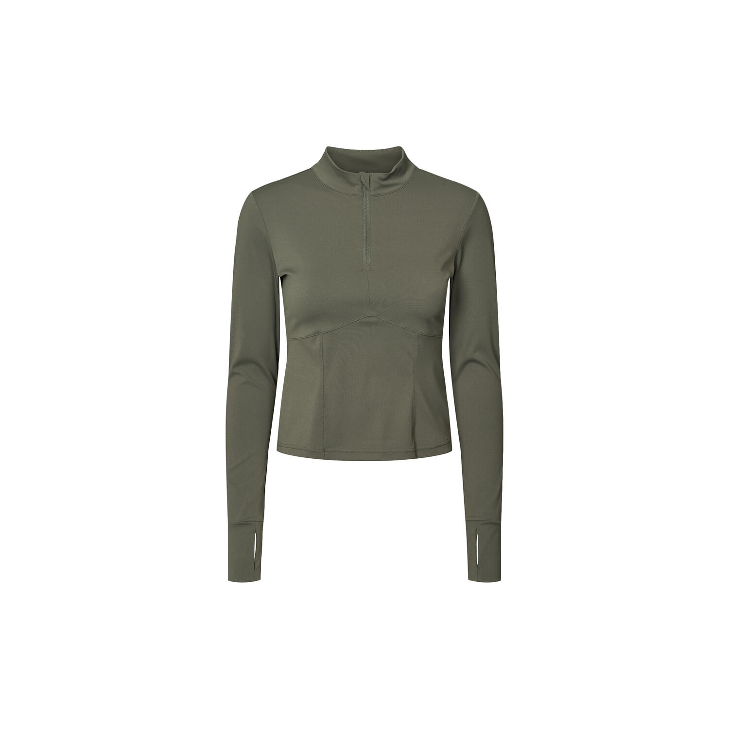 Butter Soft Half Zip True to body, charcoal olive