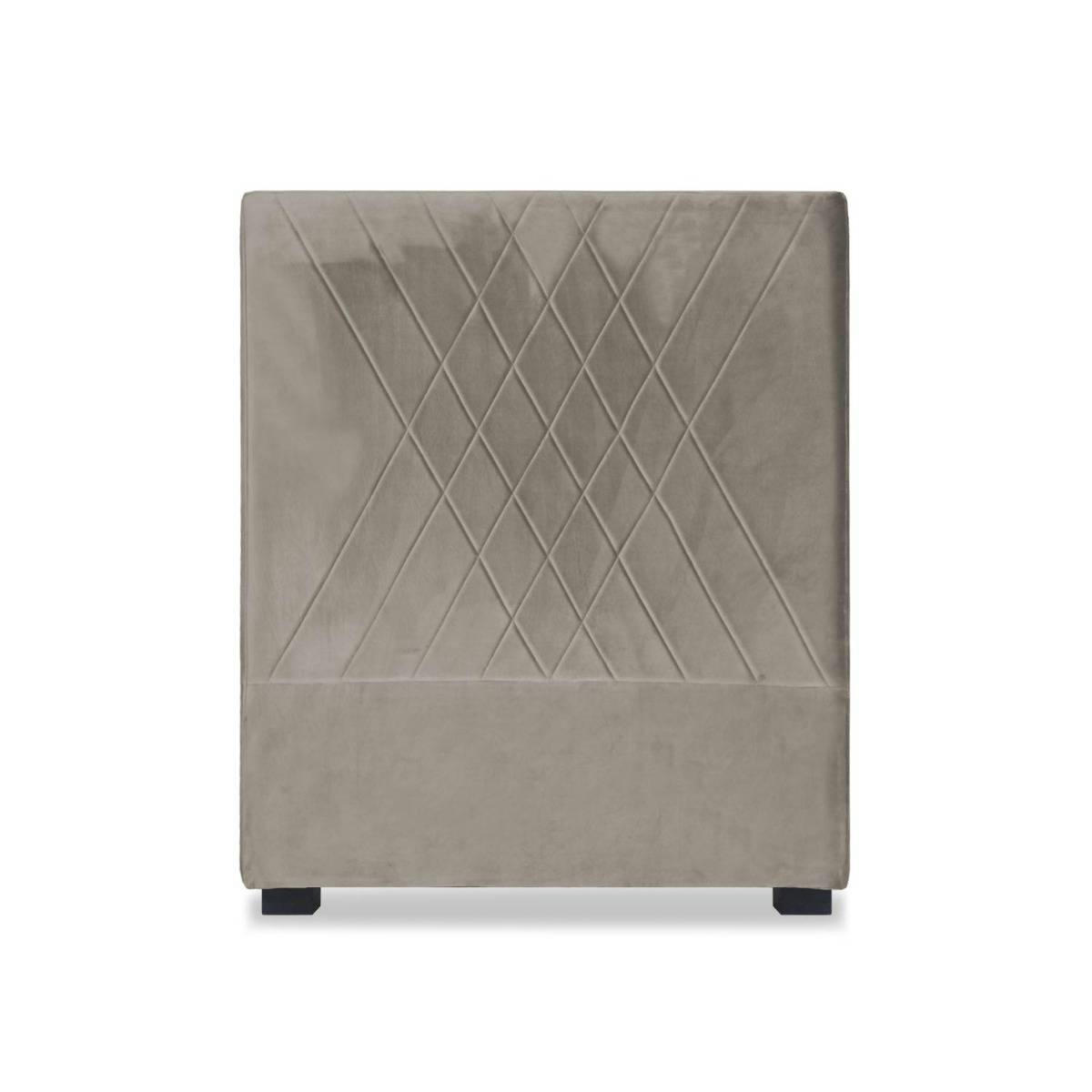 DIAM - Tête de lit 90cm velours taupe