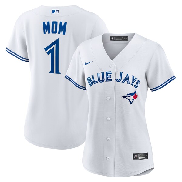 Toronto Blue Jays Nike Women's #1 Mom Home Replica Jersey - White