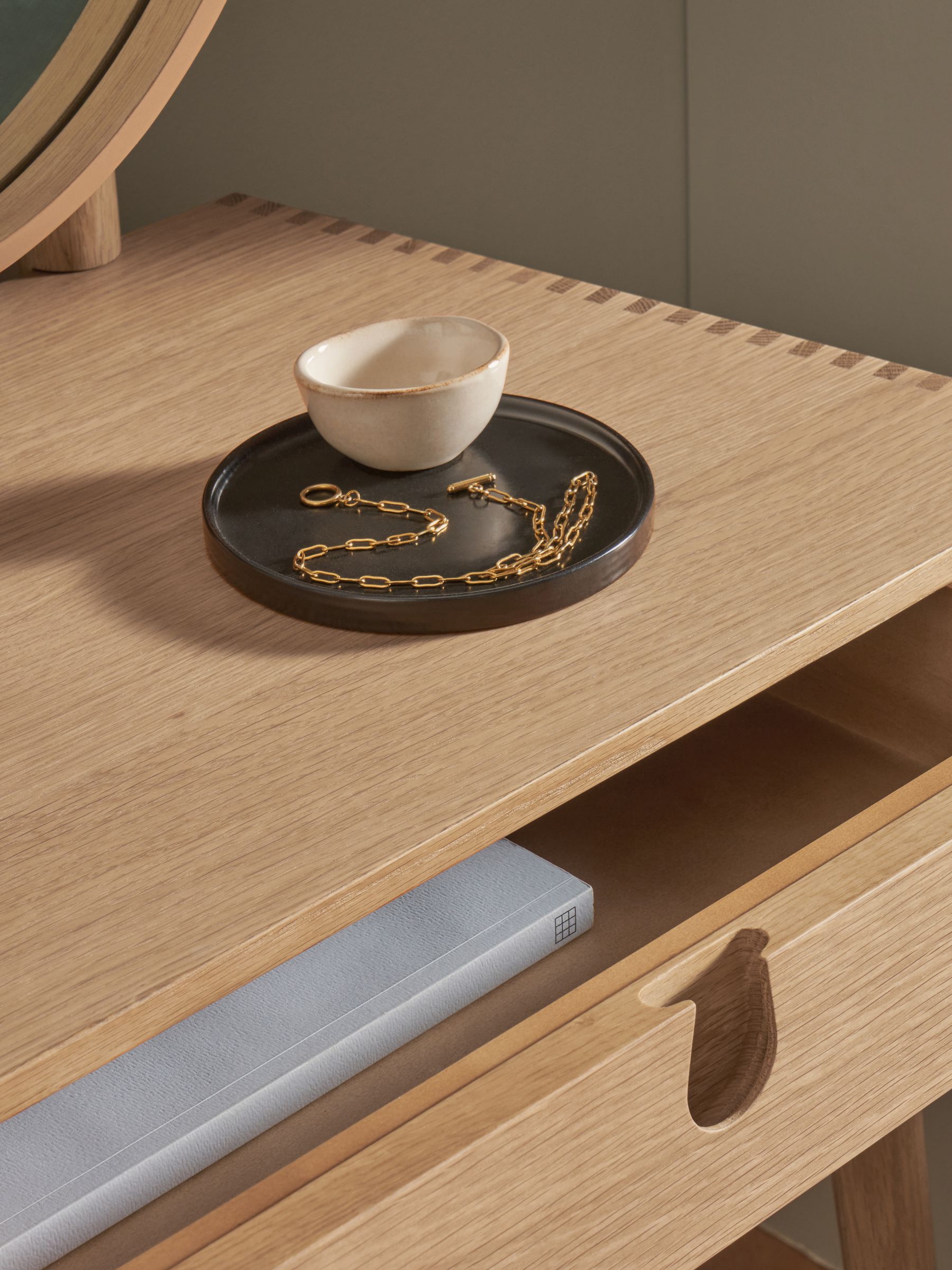 Penn Console Dressing Table in Oak
