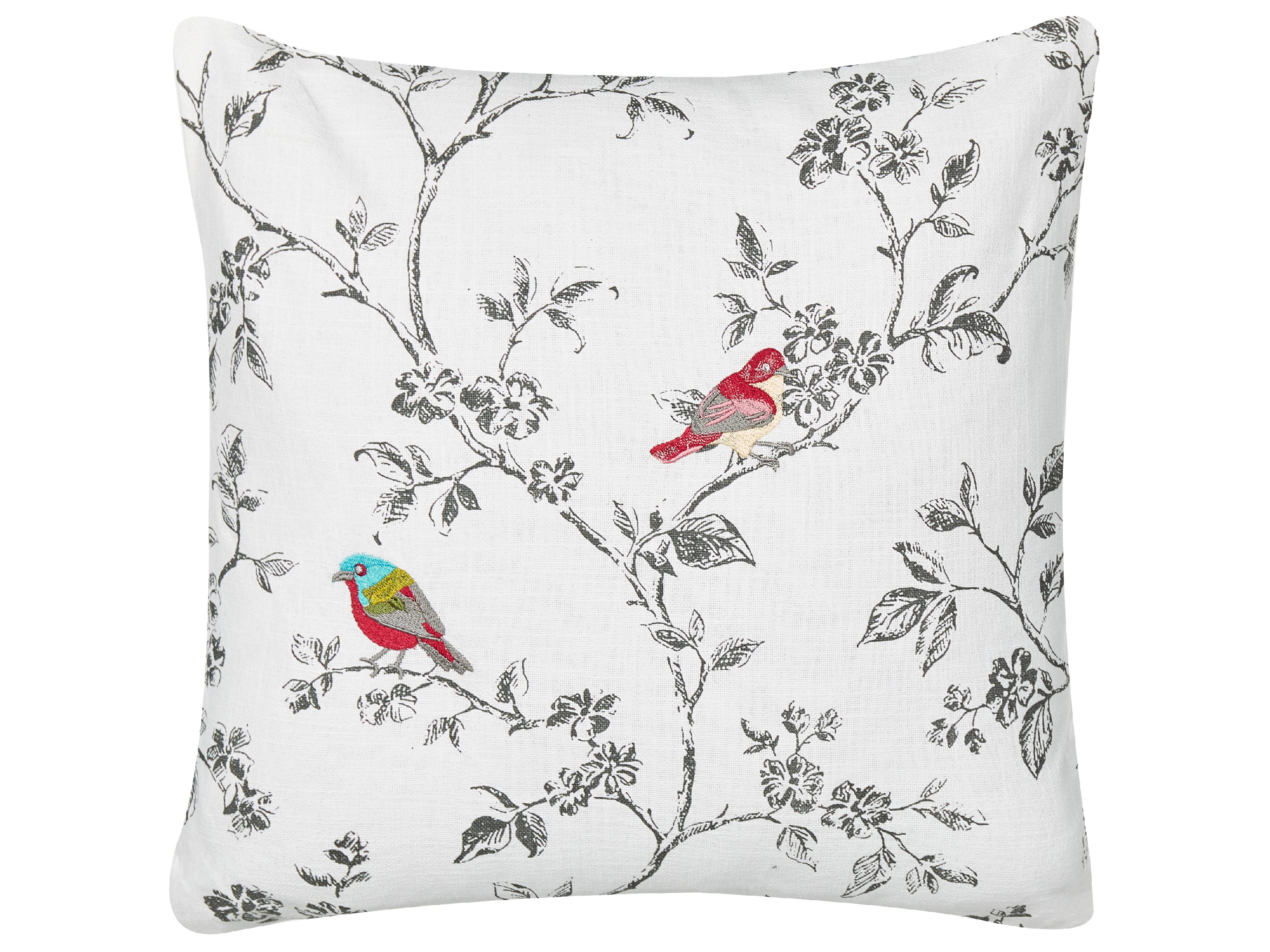 Throw Cushion DILLENIA Cotton 45 x 45 cm White