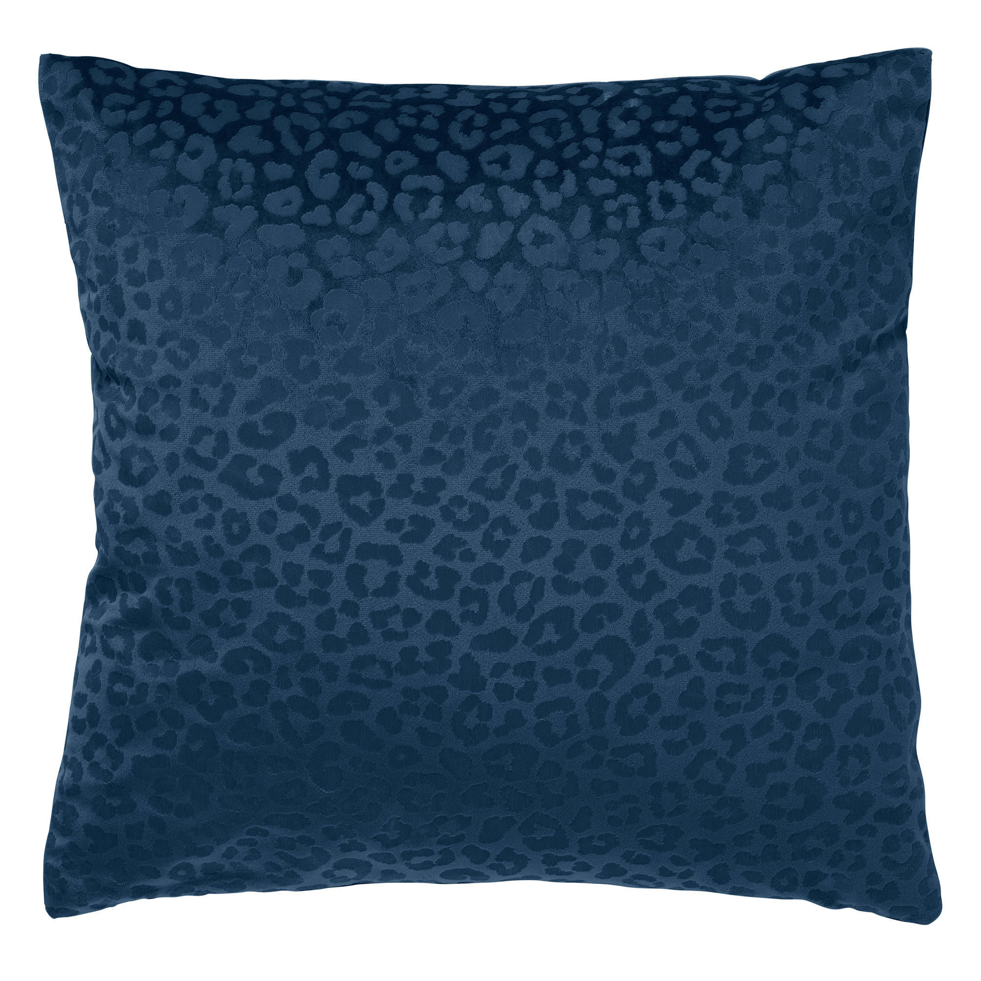 - Housse de coussin bleu en velours-45x45 cm avec imprimé animalier