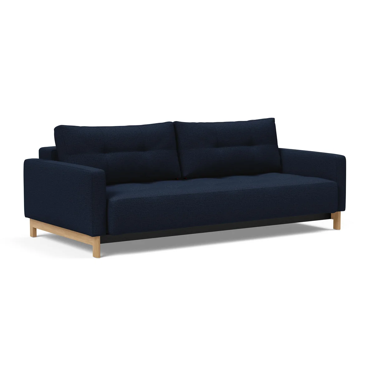 Innovation Living - Pyxis D.E.L Schlafsofa, 3-Sitzer, dunkelblau (Stoff 528 Mixed Dance)