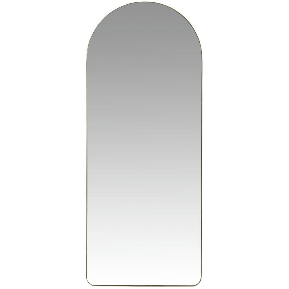 LISA - Grand miroir arche en métal doré 60x150