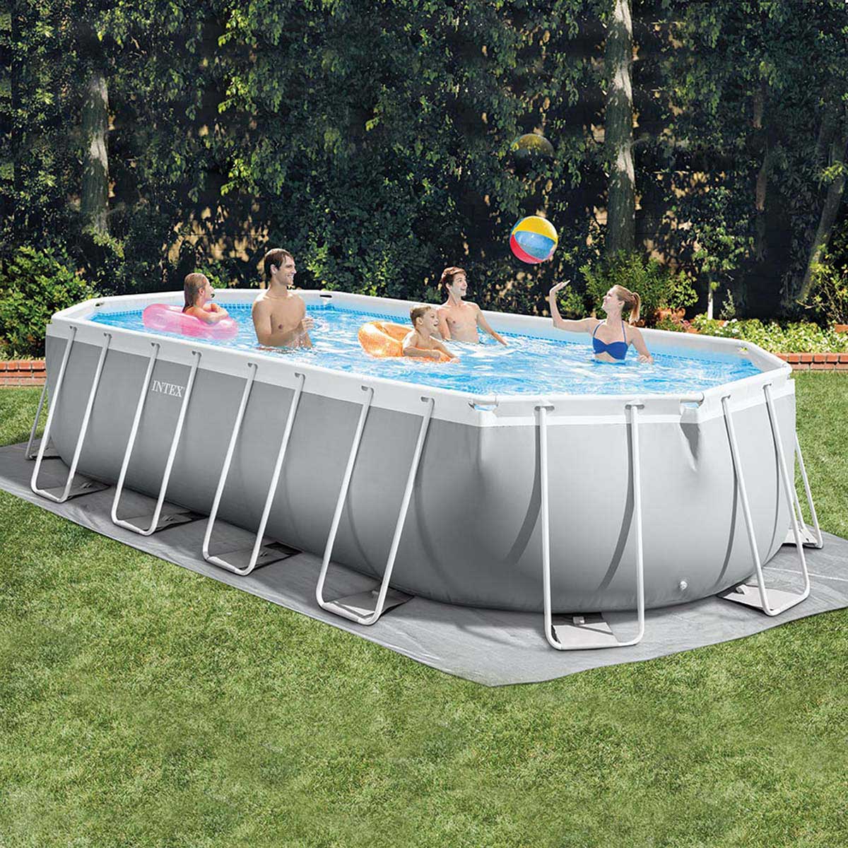 Piscina tubular prismatica oval Intex