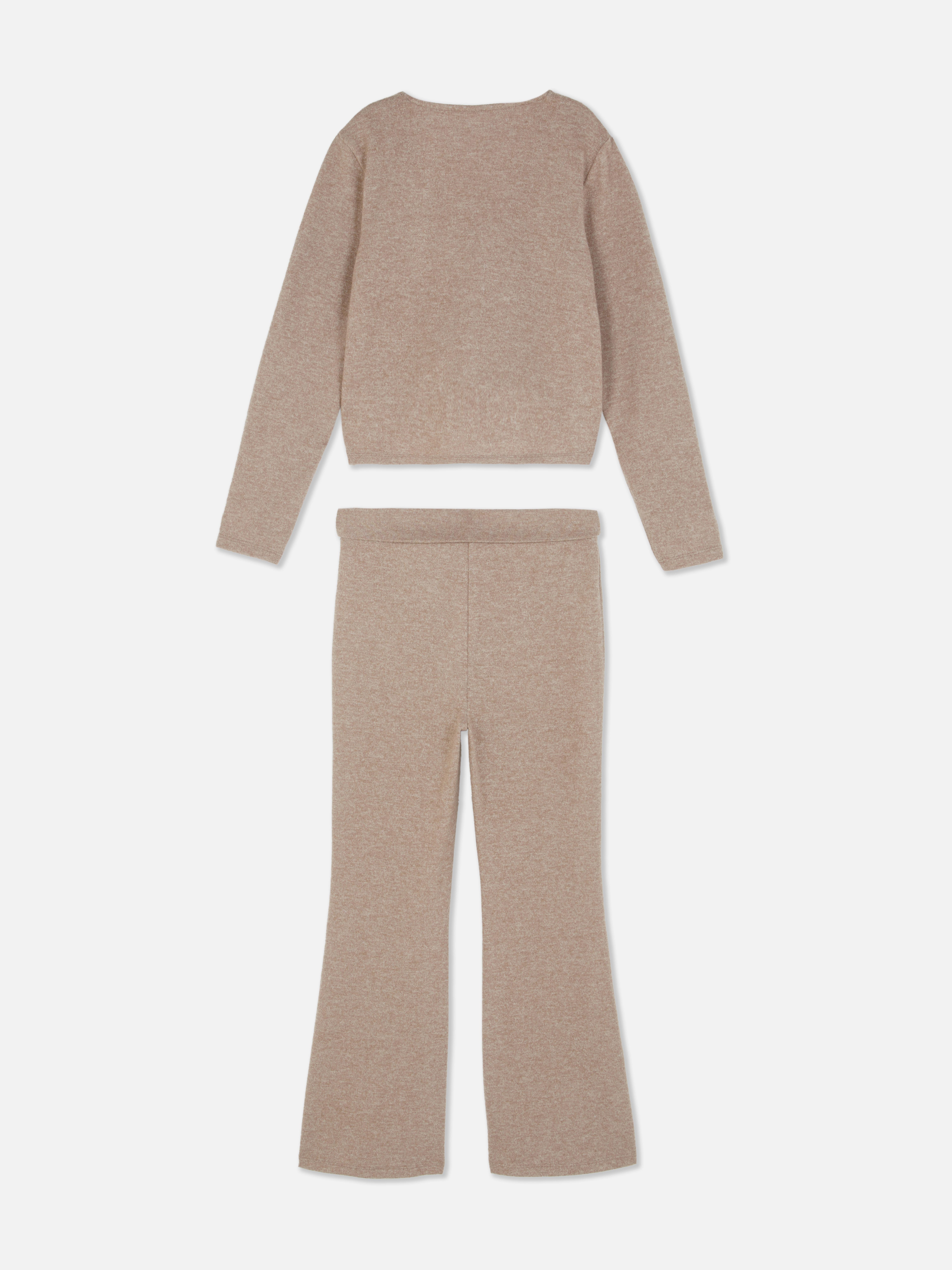 7-15yrs | V-Neck Cardigan and Leggings Set