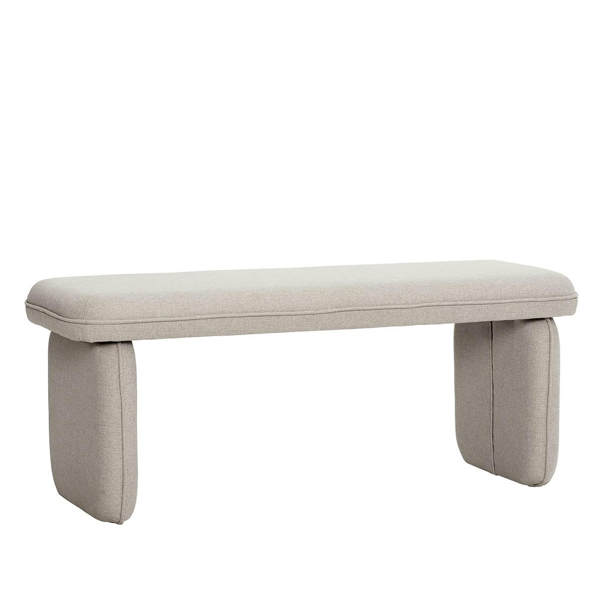 MELLOW - Banc en tissu sable