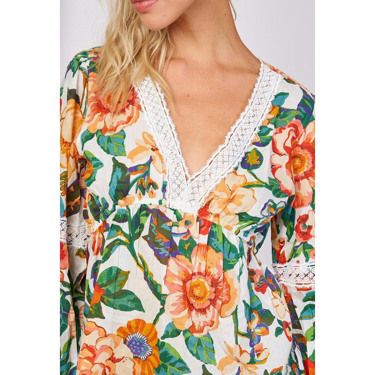 Blouse imprimé fleurs Erquy
